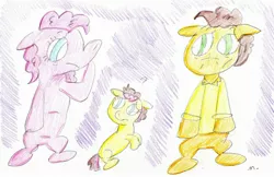 Size: 2725x1764 | Tagged: artist:ptitemouette, cheese sandwich, derpibooru import, next generation, nonbinary, oc, oc:cheese party, offspring, parent:cheese sandwich, parent:pinkie pie, parents:cheesepie, pinkie pie, safe