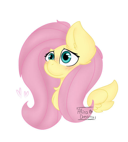 Size: 2015x2227 | Tagged: safe, artist:akira-dreamy, derpibooru import, fluttershy, pegasus, pony, blushing, bust, chest fluff, female, floating wings, mare, portrait, simple background, solo, three quarter view, transparent background