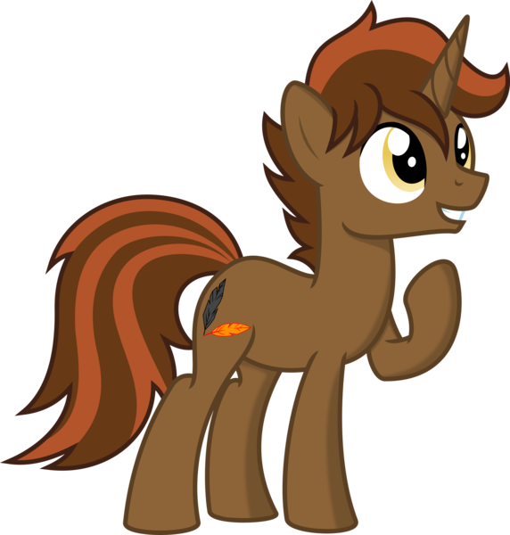 Size: 5000x5244 | Tagged: safe, artist:kamyk962, derpibooru import, oc, oc:shadowheart, unofficial characters only, pony, unicorn, absurd resolution, commission, cute, cutie mark, golden eyes, male, shading, simple background, smiling, solo, stallion, transparent background, vector, ych result