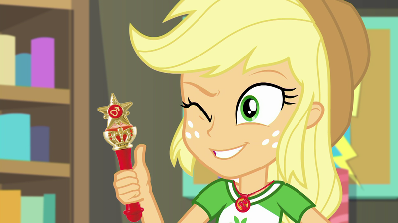 Size: 1920x1080 | Tagged: safe, derpibooru import, edit, edited screencap, editor:sonic ranger, screencap, applejack, equestria girls, equestria girls series, rollercoaster of friendship, geode of super strength, sailor mars, sailor moon, solo