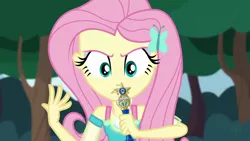 Size: 1280x720 | Tagged: safe, derpibooru import, edit, edited screencap, editor:sonic ranger, screencap, fluttershy, equestria girls, equestria girls series, stressed in show, stressed in show: fluttershy, sailor mercury, sailor moon, solo