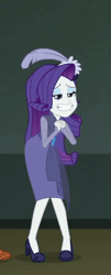 Size: 282x696 | Tagged: safe, derpibooru import, screencap, rarity, equestria girls, equestria girls series, rarity investigates: the case of the bedazzled boot, animated, cropped, detective rarity, drama queen, fantasizing, female, gif, hat, marshmelodrama, out of context, pillbox hat, solo