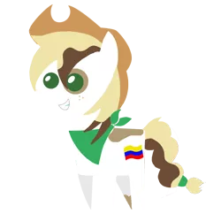 Size: 1080x1080 | Tagged: safe, artist:archooves, derpibooru import, oc, oc:roasty bean, ponified, pony, base used, colombia, hat, nation ponies, pointy ponies, simple background, solo, transparent background, vector