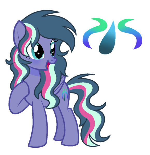 Size: 1152x1192 | Tagged: safe, artist:thesmall-artist, derpibooru import, oc, oc:aqua smooth, pegasus, pony, female, mare, offspring, parent:sky stinger, parent:twilight sparkle, parents:skylight, simple background, solo, transparent background