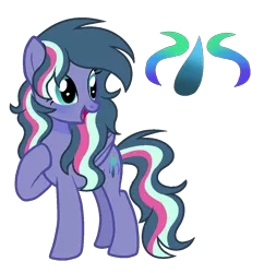 Size: 1152x1192 | Tagged: safe, artist:thesmall-artist, derpibooru import, oc, oc:aqua smooth, pegasus, pony, female, mare, offspring, parent:sky stinger, parent:twilight sparkle, parents:skylight, simple background, solo, transparent background