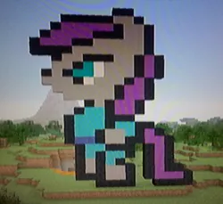 Size: 480x439 | Tagged: artist:theanimefanz, derpibooru import, maud pie, minecraft, minecraft pixel art, pixel art, safe