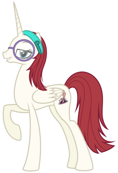 Size: 701x1024 | Tagged: artist needed, safe, derpibooru import, oc, oc:fausticorn, oc:nyx, unofficial characters only, alicorn, pony, blasphemy, female, fusion, glasses, image, image macro, lauren faust, lidded eyes, mare, meme, png, simple background, solo, transparent background