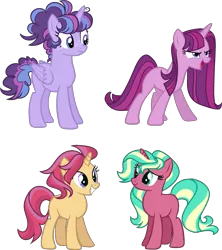 Size: 1447x1632 | Tagged: safe, artist:s1nb0y, derpibooru import, oc, unofficial characters only, alicorn, pony, unicorn, female, mare, show accurate, simple background, transparent background