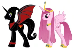 Size: 3804x2588 | Tagged: adventure time, derpibooru import, female, husband and wife, hynden walch, lauren faust, male, nergal, oc, oc pony creator, princess bubblegum, safe, spoiler:comic, steve burns, the grim adventures of billy and mandy, voice actor, wings