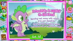 Size: 1280x720 | Tagged: advertisement, alicorn, atticus, clone, crystal empire, crystal pony, derpibooru import, dragon, evil rarity, gameloft, greedloft, mean rarity, official, safe, spike, the mean 6, title drop, twilight sparkle, twilight sparkle (alicorn), winged spike