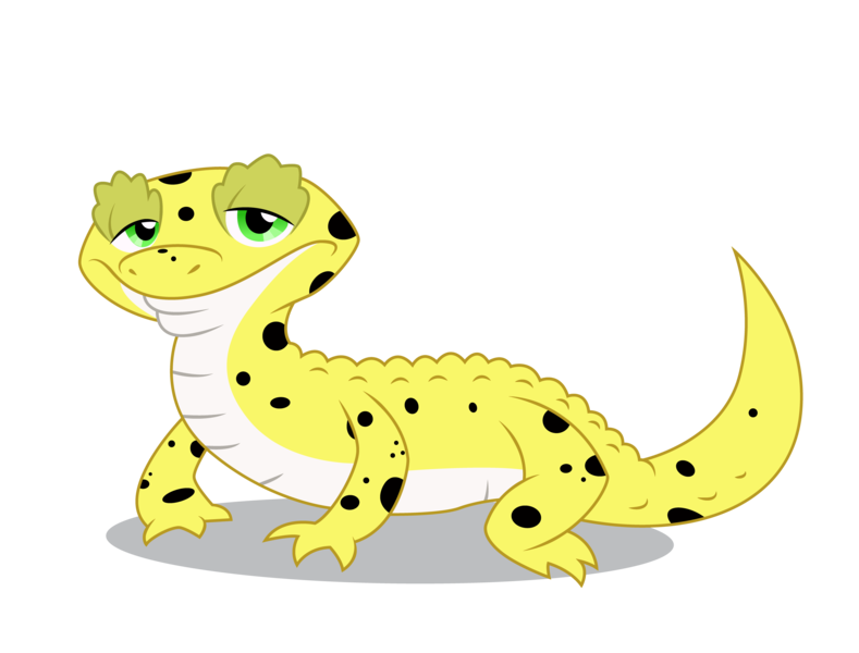 Size: 4546x3458 | Tagged: safe, artist:dragonchaser123, derpibooru import, ray, gecko, leopard gecko, lizard, eqg summertime shorts, equestria girls, pet project, animal, lidded eyes, looking at you, male, simple background, solo, transparent background, vector