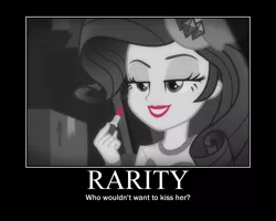 Size: 750x600 | Tagged: safe, derpibooru import, edit, screencap, rarity, equestria girls, equestria girls series, rarity investigates: the case of the bedazzled boot, detective rarity, image macro, meme, motivational poster, rarity investigates (eqg): trixie