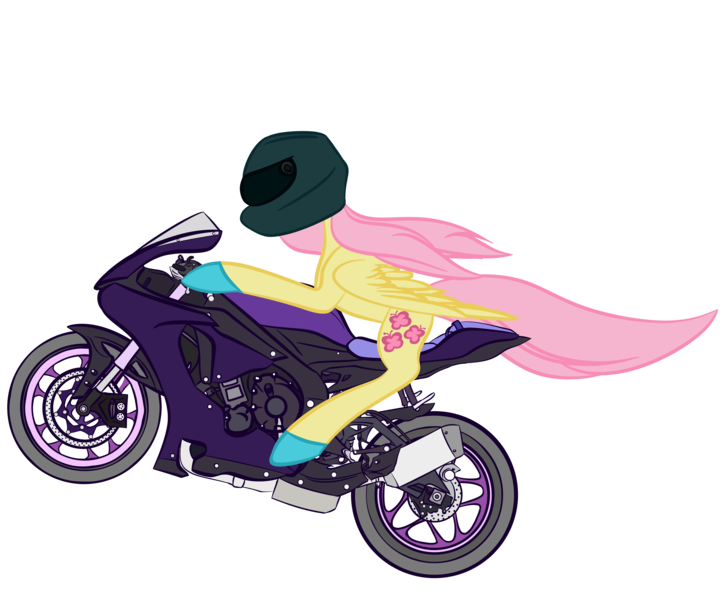 Size: 6000x5000 | Tagged: absurd resolution, artist:kids-in-the-corner, badass, derpibooru import, female, flutterbadass, fluttershy, helmet, hoof gloves, mare, motorcycle, safe, simple background, solo, sport bike, transparent background, wheelie, windswept mane, wings