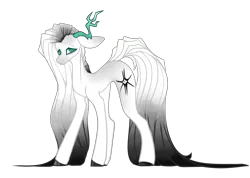 Size: 3300x2350 | Tagged: safe, artist:immagoddampony, derpibooru import, oc, earth pony, pony, antlers, female, high res, mare, simple background, solo, transparent background