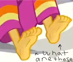 Size: 681x580 | Tagged: safe, derpibooru import, edit, edited screencap, screencap, sunset shimmer, equestria girls, legend of everfree, barefoot, feet, legend of everfeet, legs, meme, pictures of legs, sunfeet shimmer, what are thoooose