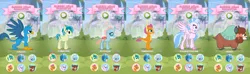 Size: 2544x748 | Tagged: animation error, derpibooru import, gallus, my little pocket ponies, ocellus, pocket ponies, safe, sandbar, screencap, selection, side view, silverstream, smolder, student six, yona