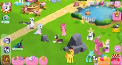 Size: 1024x543 | Tagged: safe, derpibooru import, ballista, bon bon, carrot cake, chancellor neighsay, coloratura, hondo flanks, hoofer steps, mean rarity, natalya, pinkie pie, queen chrysalis, rarity, silverstream, sweetie belle, sweetie drops, twilight sparkle, zecora, changedling, changeling, classical hippogriff, dragon, earth pony, gryphon, hippogriff, pony, unicorn, the mean 6, clone, dragoness, female, game screencap, gameloft, gameloft shenanigans, heresy, hilarious in hindsight, male, mare, out of character, stallion