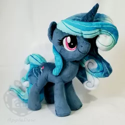 Size: 1000x1000 | Tagged: safe, artist:appledew, derpibooru import, oc, oc:tidal wave, unofficial characters only, pony, unicorn, female, irl, mare, photo, plushie, solo