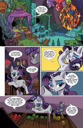 Size: 1024x1583 | Tagged: safe, artist:leavingcrow, derpibooru import, maud pie, rarity, earth pony, pony, unicorn, comic:gemmed rarity, comic, duo, gem, maud's cave