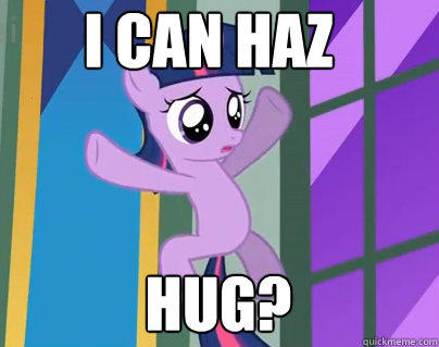 Size: 404x319 | Tagged: safe, derpibooru import, edit, edited screencap, screencap, twilight sparkle, pony, unicorn, the cutie mark chronicles, cute, female, filly, filly twilight sparkle, hug request, i can has, image macro, meme, solo, twiabetes, younger