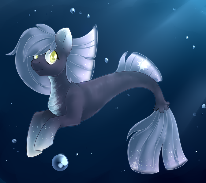 Size: 2804x2500 | Tagged: safe, artist:tigra0118, derpibooru import, oc, unofficial characters only, pony, seapony (g4), bubble, female, mare, my little pony, seaponified, solo, species swap, underwater, water