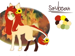 Size: 4000x3000 | Tagged: safe, artist:sovbean, derpibooru import, oc, oc:sovbean, unofficial characters only, earth pony, pony, female, flower, flower in hair, leaves, mare, simple background, solo, transparent background