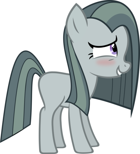 Size: 4080x4500 | Tagged: safe, artist:slb94, derpibooru import, marble pie, earth pony, pony, absurd resolution, blank flank, blushing, cute, female, filly, marblebetes, nervous, shy, simple background, transparent background, vector, younger