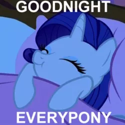 Size: 612x612 | Tagged: safe, derpibooru import, edit, edited screencap, screencap, rarity, pony, unicorn, look before you sleep, bed, blanket, cropped, cute, dimples, eyes closed, female, goodnight, image macro, mare, meme, pillow, raribetes, smiling, solo, sweet dreams fuel, tucking in