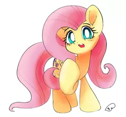 Size: 1736x1612 | Tagged: safe, artist:berrity, derpibooru import, fluttershy, pony, female, image, looking at you, mare, png, simple background, solo, white background