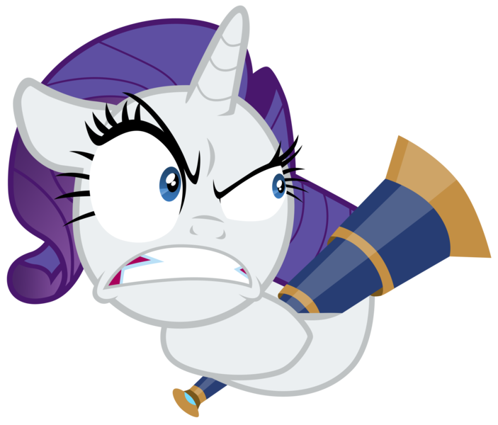 Size: 8200x7000 | Tagged: safe, artist:tardifice, derpibooru import, mean rarity, rarity, pony, unicorn, the mean 6, absurd resolution, angry, clone, faic, female, gritted teeth, mare, simple background, solo, telescope, transparent background