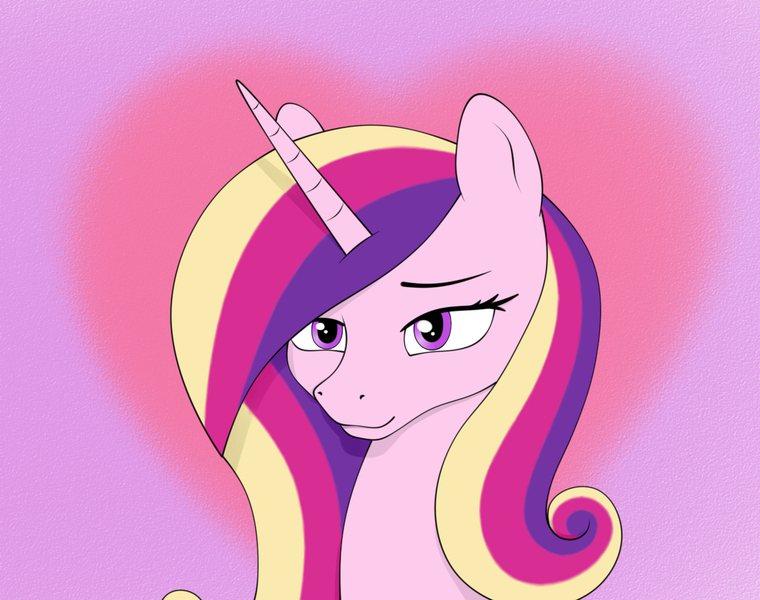 Size: 1200x947 | Tagged: safe, artist:kirr12, derpibooru import, princess cadance, alicorn, pony, beautiful, female, heart, mare, solo