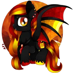 Size: 690x690 | Tagged: safe, artist:amberpone, derpibooru import, oc, oc:candle light, unofficial characters only, bat pony, bat pony oc, female, mare, simple background, solo, transparent background