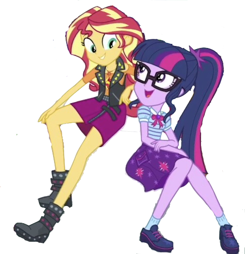 Size: 485x503 | Tagged: safe, artist:superbobiann, derpibooru import, editor:superbobiann, sci-twi, sunset shimmer, twilight sparkle, equestria girls, equestria girls series, forgotten friendship, geode of empathy, geode of telekinesis, simple background, transparent background