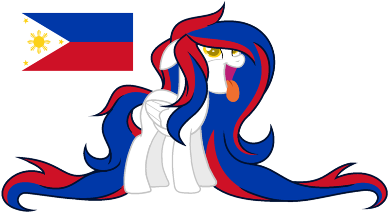 Size: 1024x560 | Tagged: safe, artist:cosmicwitchadopts, derpibooru import, ponified, pegasus, pony, base used, female, mare, nation ponies, philippines, simple background, solo, tongue out, transparent background