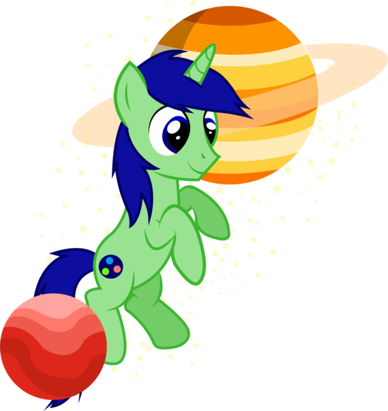 Size: 1509x1601 | Tagged: safe, artist:electrochoc, derpibooru import, oc, oc:kosmos, unofficial characters only, unicorn, macro, male, planet, pony bigger than a planet, simple background, solo, transparent background, vector