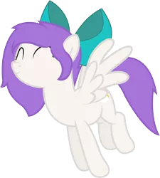 Size: 2398x2670 | Tagged: safe, artist:electrochoc, derpibooru import, oc, oc:lavender sunrise, unofficial characters only, pegasus, pony, bow, female, simple background, solo, transparent background, vector