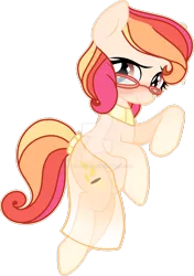 Size: 1024x1455 | Tagged: safe, artist:tayblossom, derpibooru import, oc, oc:mythic petal, unofficial characters only, earth pony, pony, base used, blushing, deviantart watermark, female, freckles, glasses, hoof freckles, mare, reeee, shy, simple background, solo, transparent background, watermark