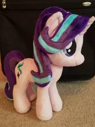 Size: 2160x2880 | Tagged: safe, artist:epicrainbowcrafts, derpibooru import, starlight glimmer, pony, unicorn, irl, photo, plushie, smiling