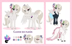 Size: 4184x2692 | Tagged: safe, artist:peridotkitty, derpibooru import, oc, unofficial characters only, pegasus, pony, clothes, cutie mark, dock, dress, female, hoodie, mare, reference sheet, skirt, solo