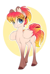 Size: 500x743 | Tagged: safe, artist:peridotkitty, derpibooru import, oc, pegasus, pony, ear fluff, female, looking at you, mare, simple background, smiling, solo, transparent background, unshorn fetlocks, wings