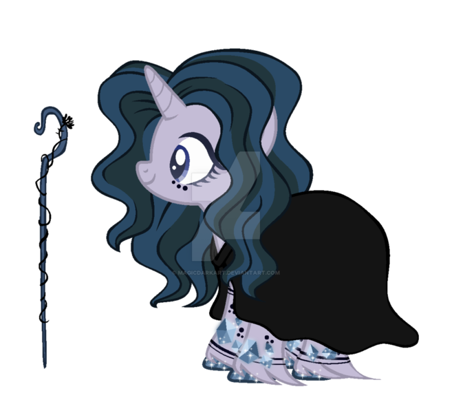 Size: 1024x935 | Tagged: safe, artist:magicdarkart, derpibooru import, oc, pony, unicorn, cloak, clothes, deviantart watermark, female, mare, simple background, solo, transparent background, watermark