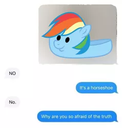 Size: 718x753 | Tagged: clothes, dashie slippers, derpibooru import, pun, rainbow dash, safe, slippers, tanks for the memories, text, texting, visual pun