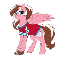 Size: 3453x3200 | Tagged: safe, artist:honiibree, derpibooru import, oc, oc:first down, unofficial characters only, pegasus, pony, american football, clothes, female, jersey, mare, simple background, solo, sports, transparent background