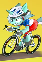 Size: 540x810 | Tagged: safe, artist:dori-to, derpibooru import, lyra heartstrings, pony, semi-anthro, unicorn, bicycle, clothes, female, france, helmet, mare, solo