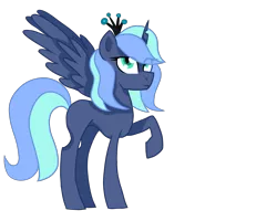 Size: 2500x2000 | Tagged: alicorn, artist:sodadoodle, changepony, derpibooru import, hybrid, interspecies offspring, magical lesbian spawn, oc, oc:moon mist, offspring, parent:princess luna, parent:queen chrysalis, parents:chrysaluna, safe, simple background, sodaverse, solo, transparent background, unofficial characters only