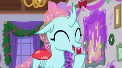 Size: 1280x720 | Tagged: safe, derpibooru import, screencap, ocellus, changedling, changeling, the hearth's warming club, cute, diaocelles, solo