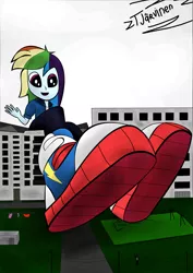 Size: 4661x6592 | Tagged: suggestive, artist:tjarvinengts, derpibooru import, rainbow dash, equestria girls, equestria girls series, absurd resolution, clothes, converse, crush fetish, feet, female, fetish, foot fetish, giantess, growth, macro, shoes, sneakers, underfoot