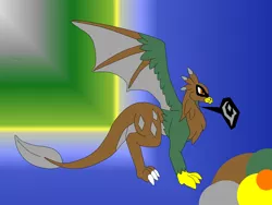 Size: 2560x1920 | Tagged: safe, artist:pd123sonic, derpibooru import, oc, oc:boris, unofficial characters only, dragon, dragriff, gryphon, hybrid, abstract background, reference sheet, solo, spread wings, wings