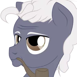 Size: 2800x2800 | Tagged: safe, artist:aaronmk, derpibooru import, ponified, pony, atg 2018, bust, jacques derrida, male, newbie artist training grounds, pipe, portrait, simple background, solo, stallion, transparent background, vector