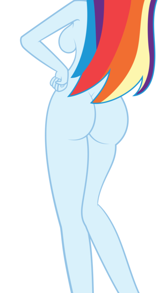 Size: 3282x5834 | Tagged: suggestive, derpibooru import, edit, edited screencap, screencap, rainbow dash, equestria girls, friendship games, ass, background removed, breasts, busty rainbow dash, female, not a vector, nude edit, nudity, rainbutt dash, sideboob, solo, solo female